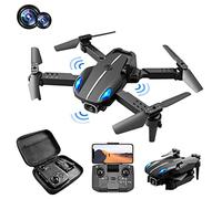 Tinker Crate Avoidance Foldable Toy Helicopter Airplane Quadcopter KY907 Camera PRO Mini RC Obstacle FPV Drone WIFI 4K Helicopter Servos (Black, One Size)