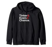 Tinker & Evers & Chance - Double Play Combination Design Zip Hoodie