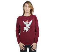 Tinkerbell Christmas Fairy Sweatshirt Disney Burgundy XL