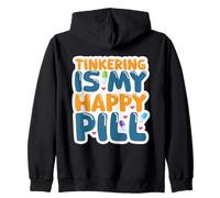 Tinkering Maker Mindset Quote for DIY Builders Engineers Zip Hoodie