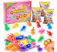 TinkerPlay 24 Pcs Dinosaur Mochi Squishy Toys, Blink Box Mini Squishies Cute Squishy Set Sensory Stress Relief Toys Squishy Party Bag Fillers Party Favor for Kids
