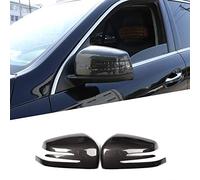 TINKI 2pcs Carbon Fiber Look Car ABS Side Rearview Mirror Cap Cover Trim for Mercedes Benz ML GL 2013-2016 GLE GLS Class 2015-2017 (Carbon Fiber)