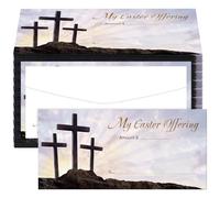 Tinlade 200 Pcs Easter Offering Envelopes for Church He Is Risen Tithe and Offering Donations Pack Cash Tithing Envelopes for Christian Religious Occasions Easter Party Supplies