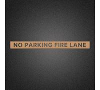 Tinlade 4 x 73.25 Fire Lane No Parking Pavement Word Letter Stencil Template Cardboard Stencils Reusable Signs for Curbs Parking Lots Asphalt Concrete