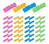 Tinlade 48 Pcs Be Kind Word Erasers Bulk 1.75 Inch Positive Attitude Erasers for Office, Home, 4 Colors