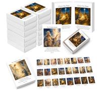 Tinlade 600 Pcs Religious Christ Our Hope Cards with Scripture Boxes | Scripture Slide Boxes, Names of Jesus Cards, Jesus Church Religious Gift, Mini Prayer Cards for Church