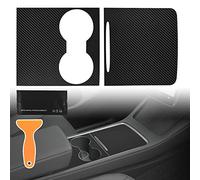 Tinlucys Center Console Wrap Carbon Fiber Parttern Designed for 2021-2024 Tesla Model 3/Y,Model 3/Y Interior Console Cover Accessories