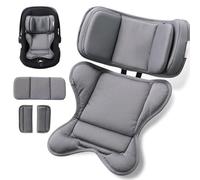TinlyFinly Infant Car seat Insert, for Preemie Newborn Infant, Gray | Compatible With Doona, Graco, Britax, Chicco, Evenflo Car Seat, For 0-24 Months, Adjustable Baby Head Body Support Cushion