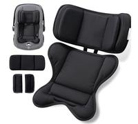 TinlyFinly Infant Insert Compatible with Doona, Graco, Britax, Chicco, Evenflo Car Seat, Adjustable Baby Head Body Support Cushion for Newborn to Toddler, Fits Infant Car Seat and Stroller (Black)