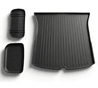 TINMAGI All-Weather Boot Mats for Tesla Model Y 2025-2026, 3-Piece TPE 3D High Edge Non-Slip Waterproof Boot Liner Frunk Protective Mats