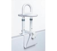 TINMAGI Bathtub Entry Aid for Seniors, Entry Aid Bathtub, Height Adjustable 41-50 cm, Width 8-17 cm, Bath Entry Aid, Bath Handle No Drilling, Bathroom Handle White