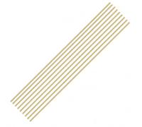 Tinminx 10Pcs 1mm Solid Brass Round Rod | 300mm Length Metal Brass Bar Stock | Lathe Bar Pin for RC Model, Airplane, Helicopter & DIY Craft Projects