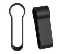 Tinminx 2 Pcs Folding Walking Stick Holders, Plastic Crutch Clip Straps, Foldable Walking Stick Accessories for Hiking Poles Mobility Aids Storage, Black