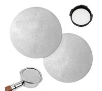 Tinminx 2 Pieces Metal Coffee Filters Compatible with AeroPress and Ultra-fine Makers Reusable Stainless Disc Coffee Filters Quality Coated Stainless Steel in Cafe Maker Party Gifts