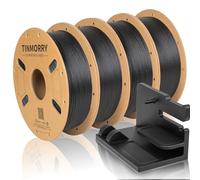 TINMORRY Carbon Fiber Filament 1.75mm, PETG CF 3D Printing Filament, 1 KG X 4 Spools, Black