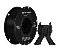 TINMORRY Carbon Fiber PETG Filament 1.75mm, PETG-CF 3D Printing Materials, Compatible with Bambu Lab FDM 3D Printer, 1 KG 1 Spool, Black