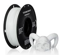 TINMORRY Glass Fiber PETG Filament 1.75mm, High Impact Resistance PETG GF 3D Printing Filament, Durability & Stiffness, Matte PETG Fits for Most FDM 3D Printers, 1 KG 1 Spool, Frosted White