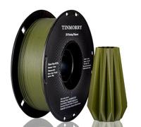 TINMORRY Glass Fiber PETG Filament 1.75mm, High Impact Resistance PETG GF 3D Printing Filament, Durability & Stiffness, Matte PETG Fits for Most FDM 3D Printers, 1 KG 1 Spool, Dark Green