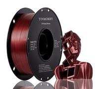 TINMORRY Metallic PETG Filament 1.75mm, Rapid PETG 3D Printing Filament, PETG with a Rapid Flow Rate, Compatible with Bambu Lab FDM 3D Printer, 1 KG 1 Spool, Metallic Dark Red
