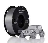TINMORRY Metallic PETG Filament 1.75mm, Rapid PETG 3D Printing Filament, PETG with a Rapid Flow Rate, Compatible with Bambu Lab FDM 3D Printer, 1 KG 1 Spool, Chrome/Metal Silver