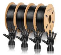 TINMORRY PETG-Eco Filament 1.75mm, Rapid PETG 3D Printing Filament, 1 KG x 4 Spools, Black