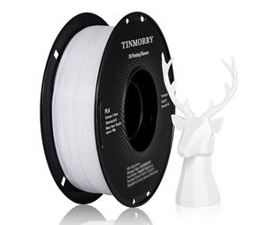 TINMORRY PLA Filament 1.75mm 1kg, Rapid PLA 3D Printer Filament, Compatible with Most FDM 3D Printers, 1 KG 1 Spool, Cold White
