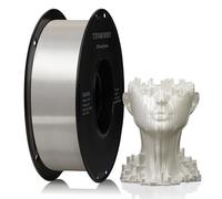 TINMORRY PLA Filament 1.75mm 1kg, Silky Shiny PLA 3D Printer Filament, Compatible with Most FDM 3D Printers, 1 KG 1 Spool, Silk White