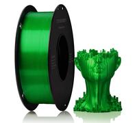 TINMORRY PLA Filament 1.75mm 1kg, Silky Shiny PLA 3D Printer Filament, Compatible with Most FDM 3D Printers, 1 KG 1 Spool, Silk Green
