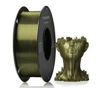 TINMORRY PLA Filament 1.75mm 1kg, Silky Shiny PLA 3D Printer Filament, Compatible with Most FDM 3D Printers, 1 KG 1 Spool, Silk Bronze