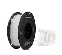 TINMORRY TPU Filament 1.75mm, TPU 95A Flexible 3D Printer Filament with Glossy Finish, Suitable for Most FDM 3D Printers, 1kg Spool (2.2 lbs), White