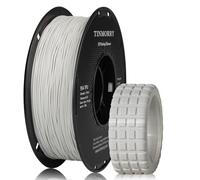 TINMORRY TPU Filament 1.75mm, TPU 95A Flexible 3D Printer Filament with Glossy Finish, Suitable for Most FDM 3D Printers, 1kg Spool (2.2 lbs), Telecom Grey