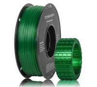 TINMORRY TPU Filament 1.75mm, TPU 95A Flexible 3D Printer Filament with Glossy Finish, Suitable for Most FDM 3D Printers, 1kg Spool (2.2 lbs), Transparent Emerald Green