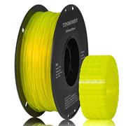 TINMORRY TPU Filament 1.75mm, TPU 95A Flexible 3D Printer Filament with Glossy Finish, Suitable for Most FDM 3D Printers, 1kg Spool (2.2 lbs), Transparent Yellow