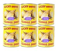 Tinned Bamboo Shoots 6x1.8kg Tins (Strips Halves Or Slices) (Strips 6x1.8kg)