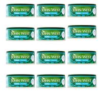 Tinned Fish Bundle with John West Tuna Chunks in Brine Tin 125g - 12 Pack | Tuna Chunks in Brine.