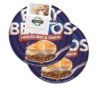 Tinned Pie Bundle for Fray Bentos Minced Beef & Onion Pie 425g 2 Pack + Brightdale Kitchen Booklet