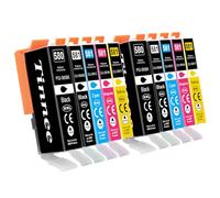 Tinnee 580 & 581 Ink Cartridge Compatible for Canon 580 & 581 Ink Cartridges Multipack Canon 581 Ink Cartridges for Pixma TS6350 TS6250 TS8250 TS6351 TS6251 TS705 TS8550 TS6250 TS8500 TS8252 TS9150