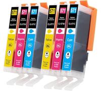 Tinnee CLI-571XL Printer Ink Replacement for Canon 570 571 Ink Cartridges Canon MG5750 Printer Ink Cartridges for PIXMA MG5700 MG5750 MG5751 MG6850 MG6851 TS5050 TS5051 TS6050 MG6800 MG6850