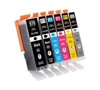 Tinnee PGI-570XL CLI-571XL Printer Ink Replacement for Canon 570 571 Ink Cartridges Canon MG5750 Printer Ink Cartridges for PIXMA MG5700 MG5750 MG5751 MG6850 MG6851 TS5050 TS5051 TS6050 MG6800 MG6850