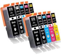 Tinnee PGI-570XL CLI-571XL Printer Ink Replacement for Canon 570 PGBK XL 571 XL Canon 570 571 Ink Cartridges for PIXMA MG5700 MG5750 MG5751 MG6850 MG6851 TS5050 TS5051 TS6050 MG6800 MG6850