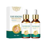 Tinnitus Ear Drops - 20ML Tinnitus Relief Drops - Ear Ringing Remedy Drops Ear Infection Treatment Ear Care, Relive Pain Earache, Swelling, Swimmers Ear (2PCS)