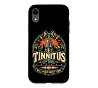 Tinnitus FM The Sound Never Stops Funny Hearing Loss Retro Case for iPhone XR