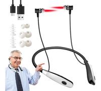 Tinnitus Relief Device, HOVCEH Red Light Therapy for Nasal & Ears, Hanging Neck Nano Lightwave Infrared Light Therapy for Ear Noise Pain Relief & Sleep Aid