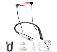 Tinnitus Relief for Ringing Ears-Device, Red Light Therapys Earplugs, Neck-Suspending Irradiator, Reduces Ringing, Improves Blood-circulations, Light Ear Canal Irradiation Wire Earphone for Men Women