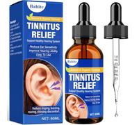 Tinnitus Relief for Ringing Ears, Natural Herbal Tinnitus Relief Ear Drops, Relieve Ear Ringing & Reduce Ear Noise, 60ml