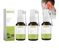 Tinnitus Relief Spray, Tinnitus Relief for Ringing Ears, Plant-Based Formula to Reduces Ear Noise&Discomfort, Improves Sleep and Concentration,Effective Herbal Drops for Tinnitus,Gentle&Safe (3pcs)