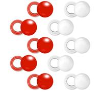 Tinoaly 10 Pairs Running Bib Magnets, Magnetic Race Bib Clips Marathon Bib Clips Running Bib Buckles Bib Fasteners for Runners Running Accessories for Triathlon Run Cycling (Red, White)