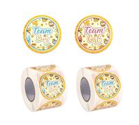 Tinoaly 1000pcs Bumble Bee Gender Reveal Stickers, Colorful Team He Boy or Team She Girl Stickers Little Honey Bee Party Favors Supplies Decorations for Baby Shower Gender Reveal Party Games