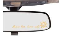 Tinoaly 10pcs Have Fun Drive Safe Car Mirror Decals, 10 Styles Safe Driving Stickers Colorful Vinyl Decals for Rearview Mirror & Windows Fun I Love You Car Accessories for Men Women