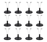 Tinoaly 12pcs Doll Stand, Adjustable Doll Display Stand Figure Holder Toy Display Support Accessories for Home Office Decoration for 4-8 Inch Toy(Black, Dolls Not Included)